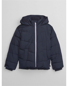 Детская стеганая куртка с капюшоном coldcontrol, синий Gap