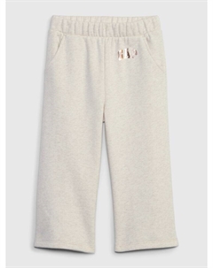 Широкие спортивные брюки, бежевый Gap