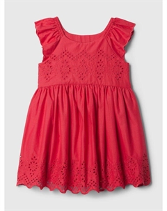 Льняное платье, красный Gap