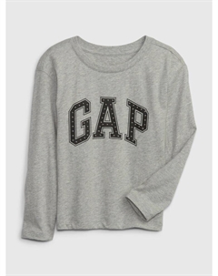 Детская футболка с логотипом, серый Gap