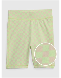 Шорты в шахматную клетку, желтый Gap