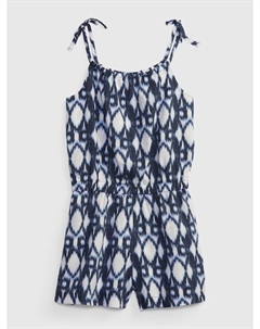 Детский льняной комбинезон с узором, синий Gap