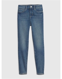 Детские джеггинсы с высокой посадкой, синий Gap