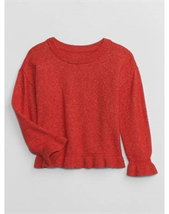 Свитер cashsoft с рюшами, красный Gap