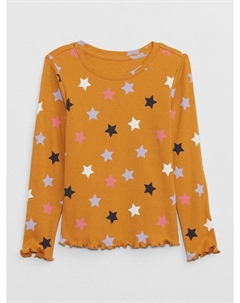 Футболка с рисунком, желтый Gap