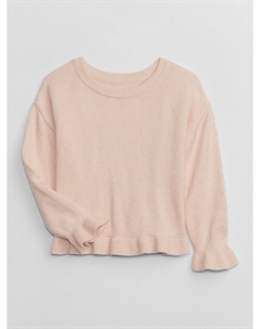 Свитер cashsoft с рюшами, розовый Gap