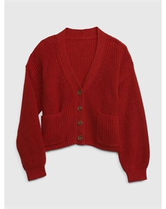 Детский кардиган на пуговицах, красный Gap