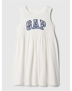 Платье с логотипом, белый Gap