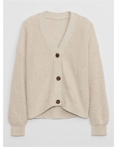 Детский кардиган на пуговицах, бежевый Gap