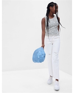 Детский топ с узором, белый Gap