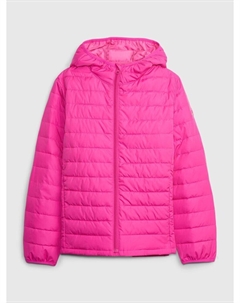 Детская стеганая куртка с капюшоном coldcontrol, розовый Gap