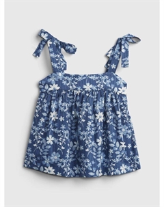 Топ цветочный, синий Gap