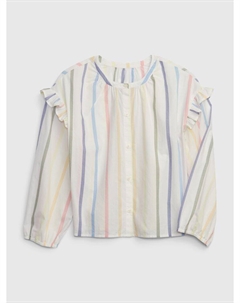 Детская полосатая рубашка, мультиколор Gap