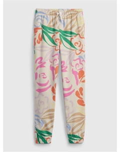 Детские спортивные штаны с цветочным принтом, мультиколор Gap
