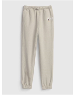 Детские спортивные штаны с логотипом, бежевый Gap