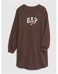 Детское платье-толстовка, коричневый Gap