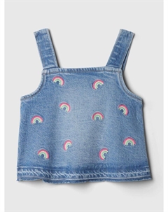 Джинсовый топ, синий Gap