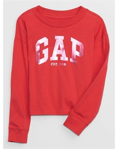 Детская футболка с металлическим логотипом, розовый Gap