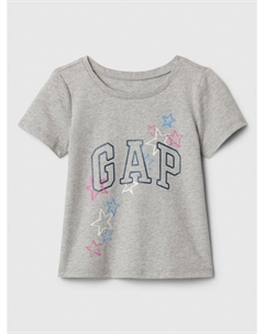 Футболка с логотипом, серый Gap