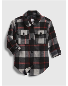 Клетчатая рубашка, черный Gap