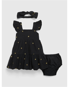 Узорчатое платье, черный Gap