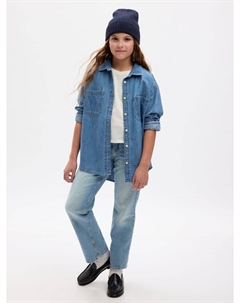 Свободные детские джинсы цвета индиго 90-х годов, синий Gap