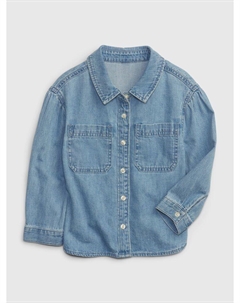 Джинсовая рубашка, синий Gap