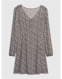 Детское платье lenzing ecovero с рисунком, черный Gap