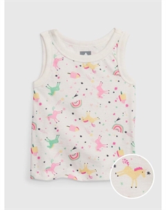 Майка с узором, белый Gap