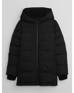 Детская зимняя куртка с капюшоном с холодным контролем., черный Gap