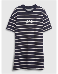 Детское полосатое платье, синий Gap