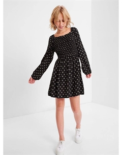 Подростковое платье lenzing ecovero, черный Gap