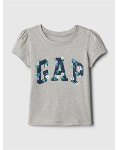 Футболка с логотипом, серый Gap