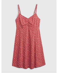 Детское платье-комбинация с рисунком, красный Gap