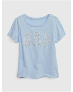 Футболка с логотипом, синий Gap