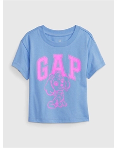 Футболка с логотипом, синий Gap