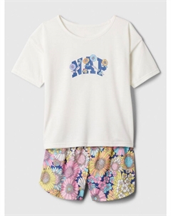 Детская пижама с логотипом., мультиколор Gap