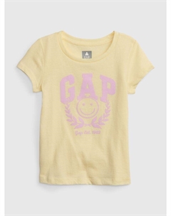 Органическая футболка с логотипом, желтый Gap
