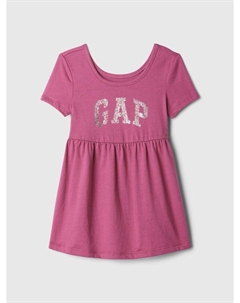 Платье с логотипом, розовый Gap