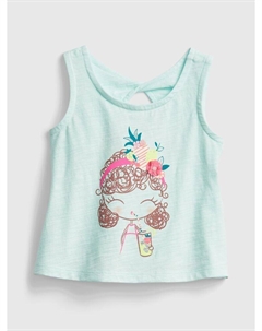 Майка, синий Gap