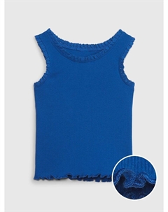 Майка с кружевом, синий Gap