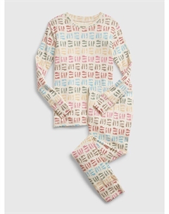 Детская пижама с логотипом., бежевый Gap