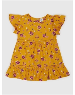 Платье с цветочным узором, желтый Gap