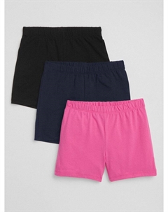 Детские шорты трикотажные, 3 шт., мультиколор Gap