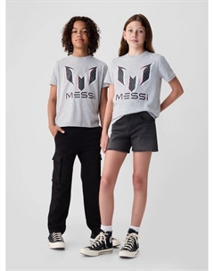 Детская футболка месси, серый Gap