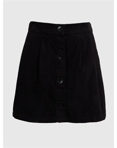 Детская вельветовая юбка, черный Gap