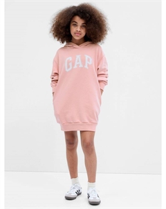 Детское платье-толстовка с логотипом, розовый Gap