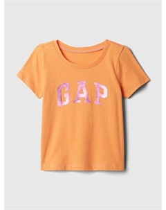 Футболка с металлическим логотипом, оранжевый Gap
