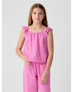 Детский муслиновый топ, розовый Gap