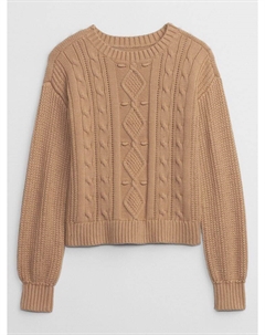 Детский свитер с узором, коричневый Gap